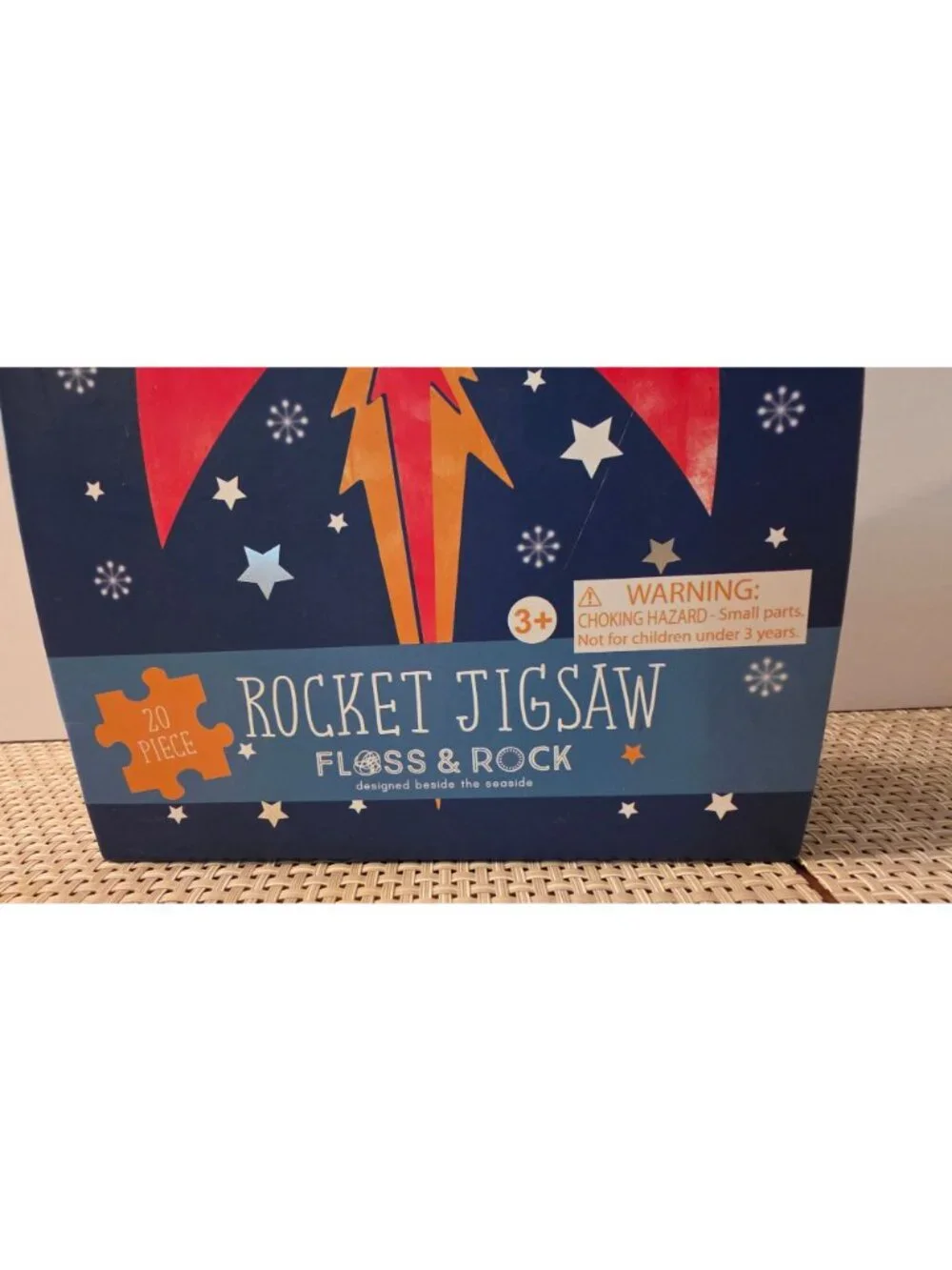 FLOSS & ROCK ROCKET JIGSAW PUZZLE 20 PIECE SHAPED BOX SPACE TOY KIDS AGES 3+